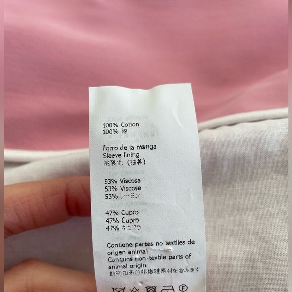 Loewe SINGLE-BREASTED BLAZER COAT IN PINK - Picture 8 of 9